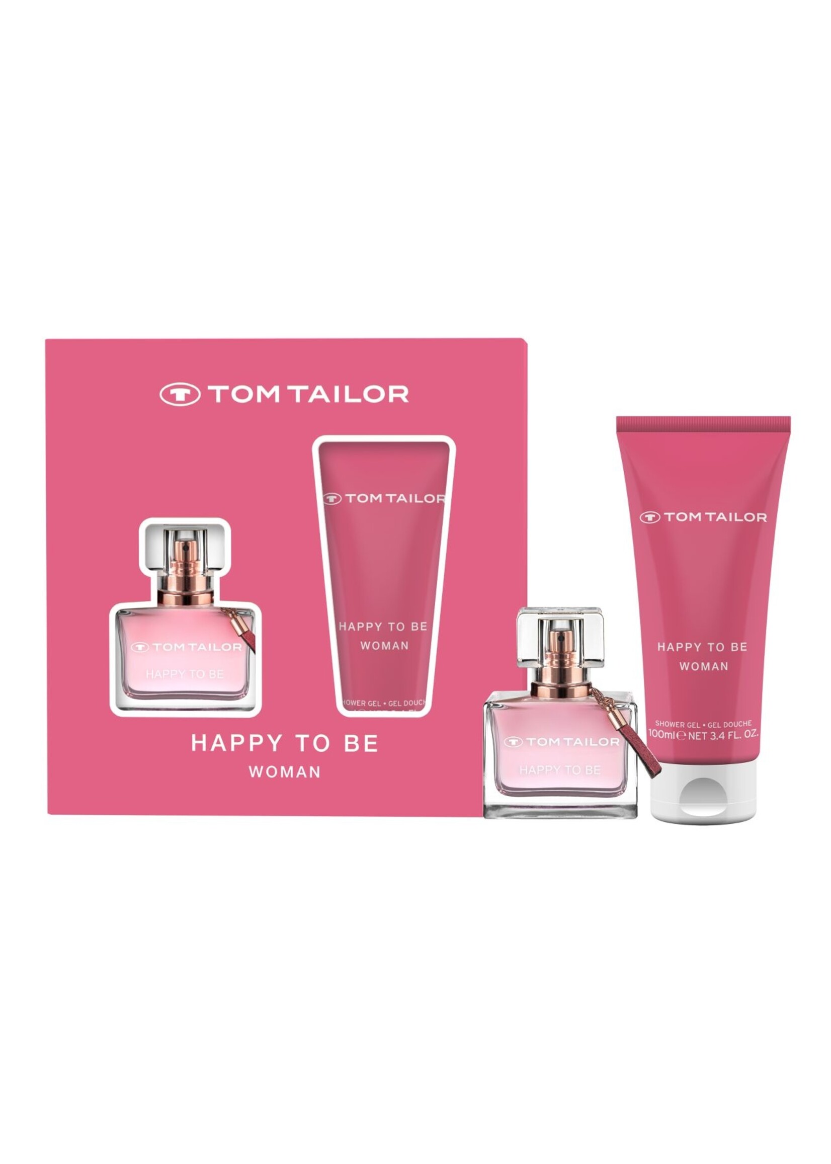 Tom Tailor Happy to Be for her Giftset  Eau De Toilette 30ML + Shower Gel