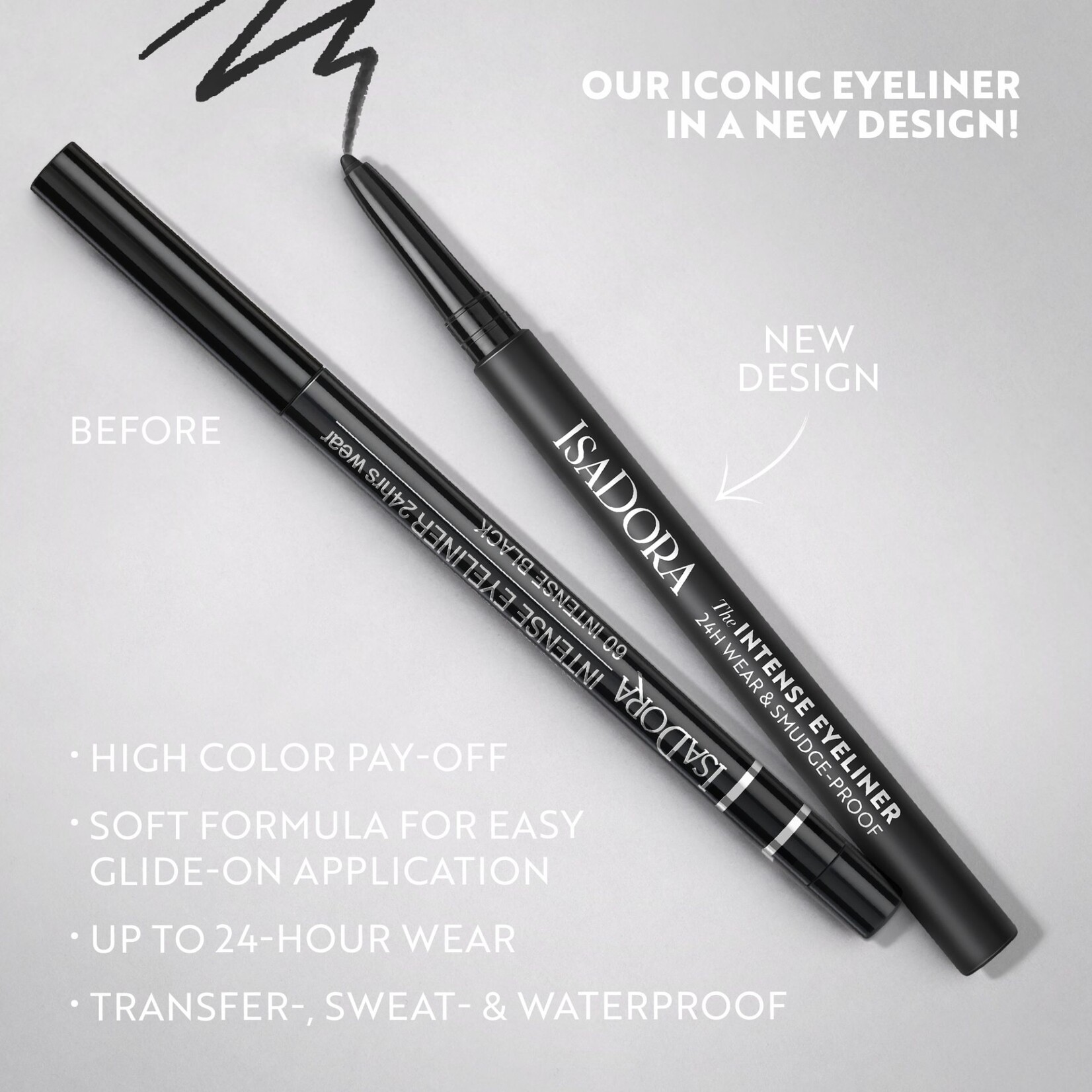 Isadora INTENSE EYELINER 24H - Marine Blue 68