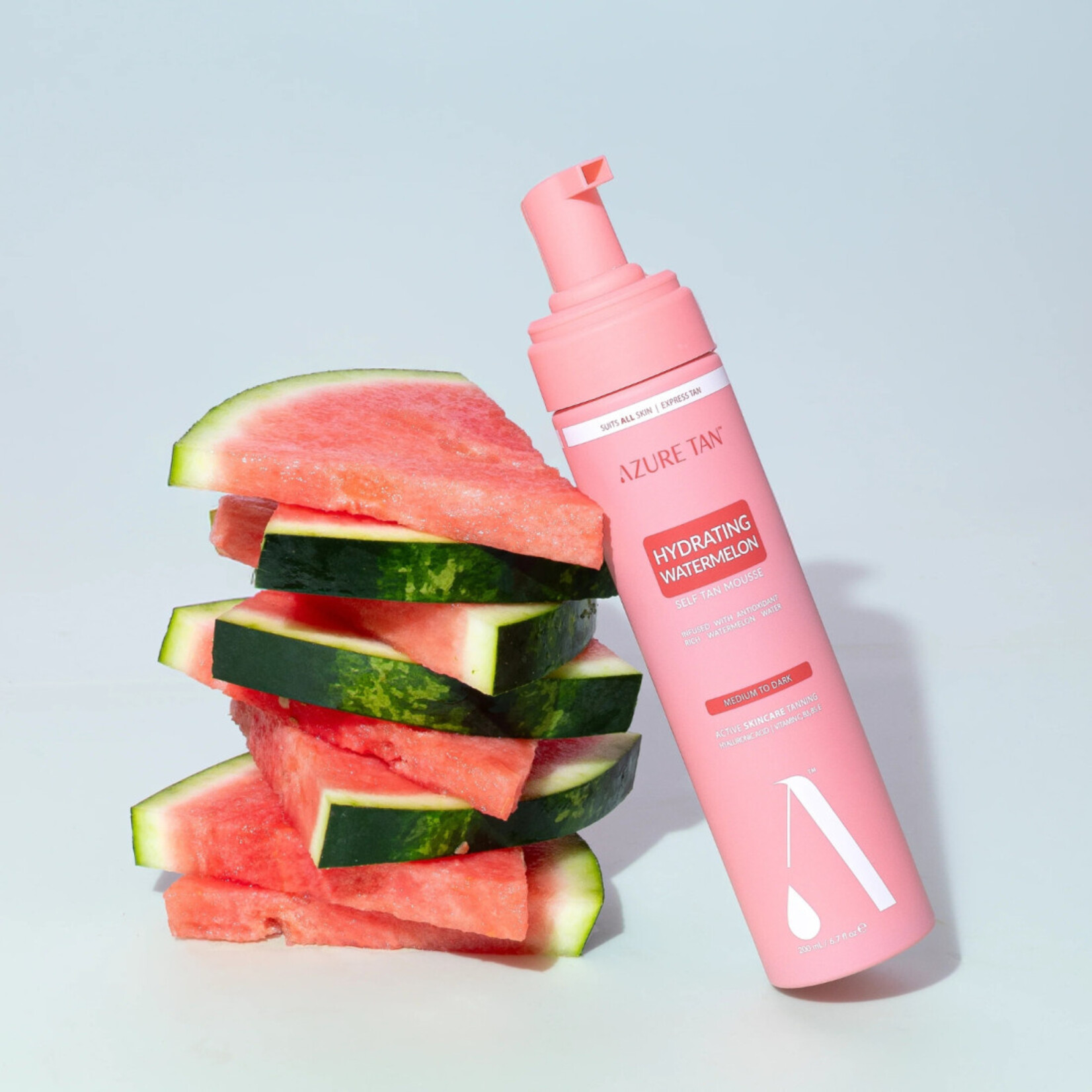 Azure Tan Self Tan Mousse HYDRATING WATERMELON Medium To Dark
