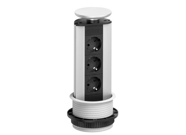 Evoline Port Data Zwarte Uitvoering 3X230V 2Xrj45 evoline kopen in de aanbieding