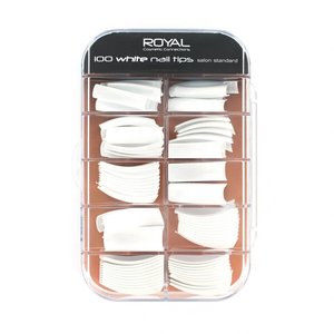 100 Nail Tips - White