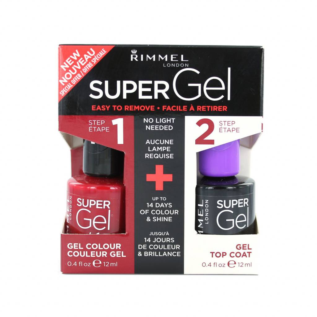 Rimmel Super Gel Duo Nagellak 042 Rock N Roll Topcoat rimmel kopen in de aanbieding