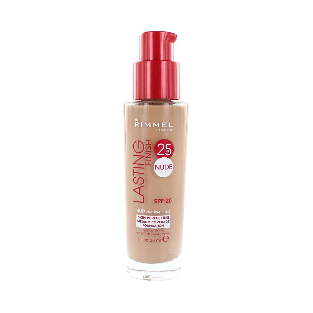 Rimmel Lasting Finish 25Hr Nude Foundation 400 Natural Beige rimmel kopen in de aanbieding