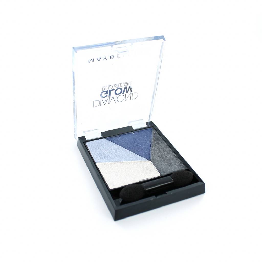 Maybelline Eyestudio Quad Diamond Glow Eyeshadow 3 Blue Drama maybelline kopen in de aanbieding