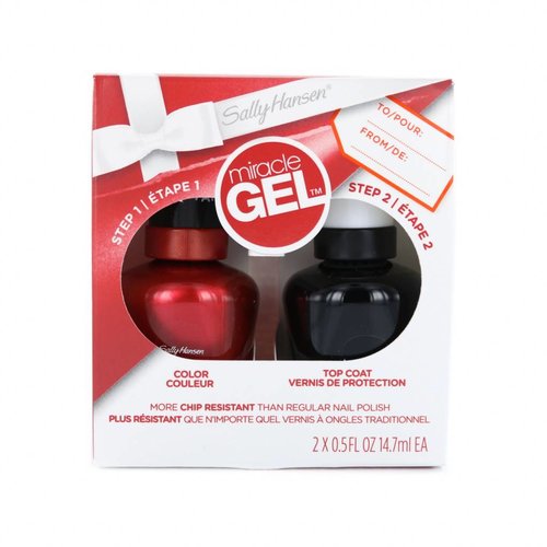 Sally Hansen Miracle Gel Duopack Nagellak - 021 Jingle Red Rock