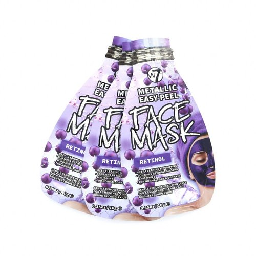 W7 Metallic Easy-Peel Face Masker - Retinol (3 Stuks) W7 Metallic Easy-Peel Face Masker - Retinol (3 Stuks)