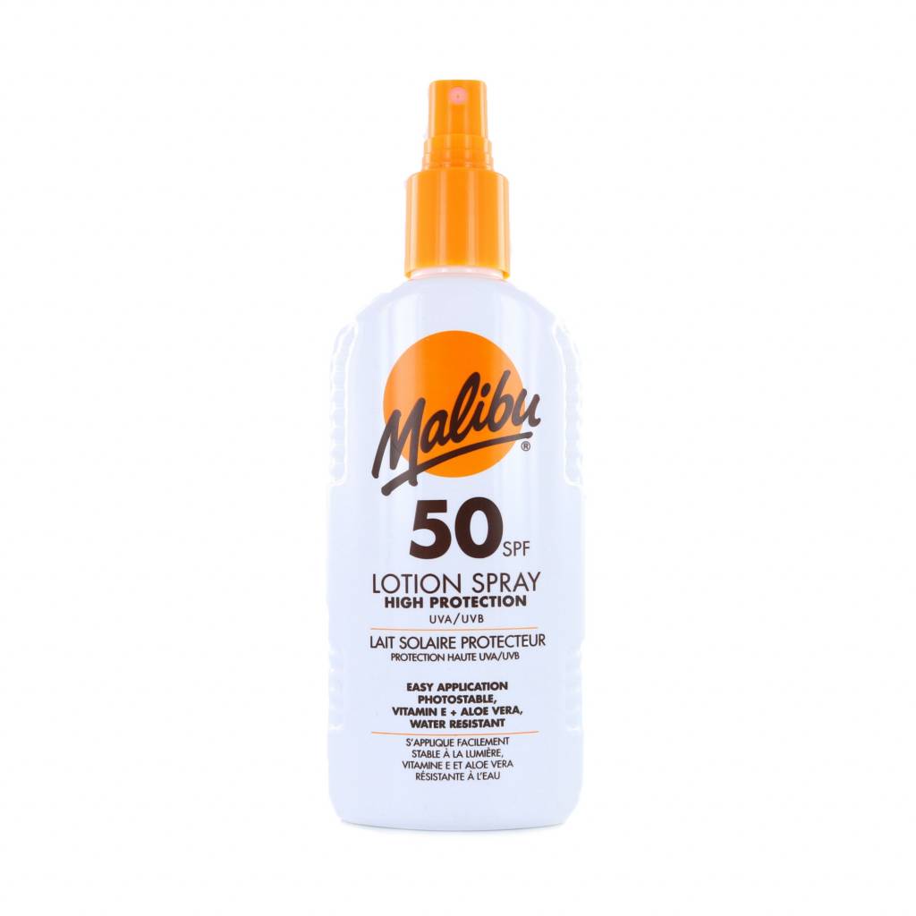 Malibu Zonnebrand Spray Spf 50 200 Ml malibu kopen in de aanbieding