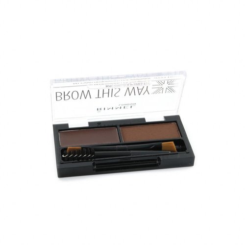 Rimmel Brow This Way Eyebrow Kit - 003 Dark Brown