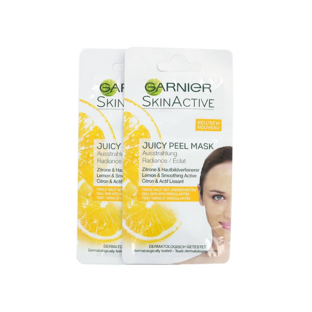 Garnier Skin Active Juicy Peel Masker Voor Vermoeide Huid 2 X 8 Ml garnier kopen in de aanbieding