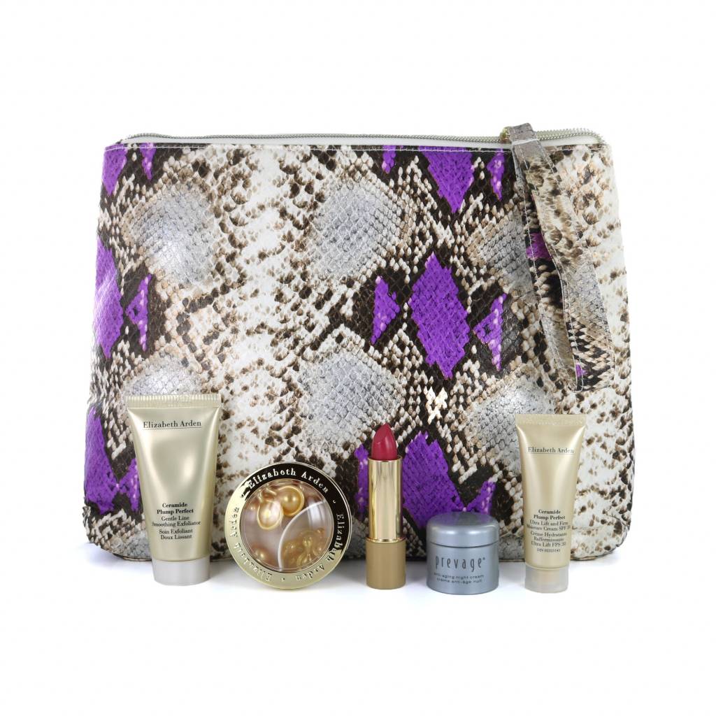Elizabeth Arden Toilettas Met Inhoud 6 Paars elizabeth arden kopen in de aanbieding