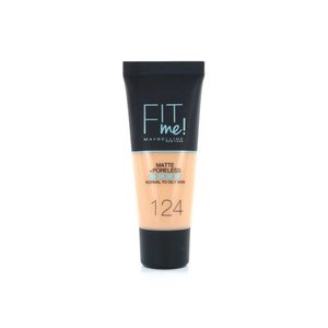 Fit Me Matte + Poreless Foundation - 124 Soft Sand