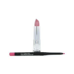 Color Sensational Lipstick - 150 Stellar Pink + Lipliner 60 Palest Pink