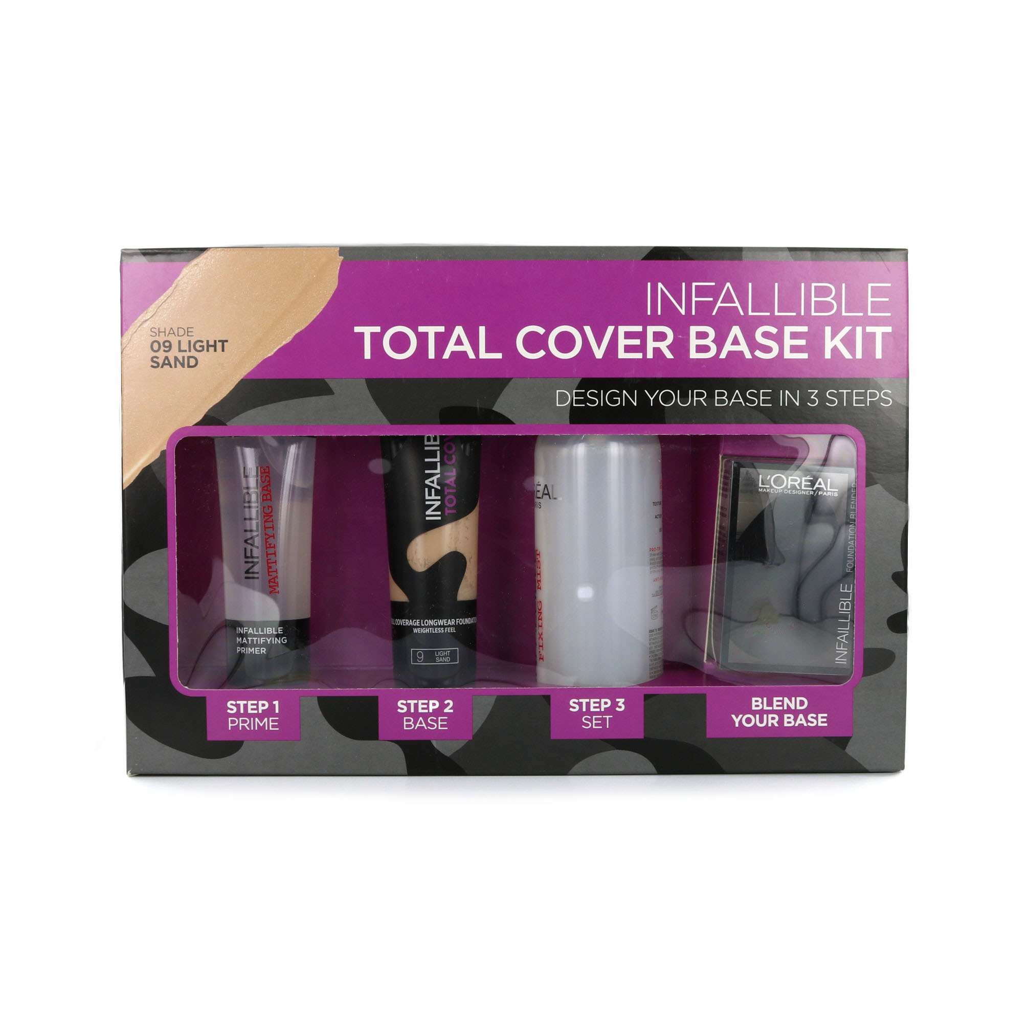Loreal Infallible Total Cover Base Kit 09 Light Sand loreal kopen in de aanbieding Loreal Infallible Total Cover Base Kit 09 Light Sand loreal kopen in de aanbieding