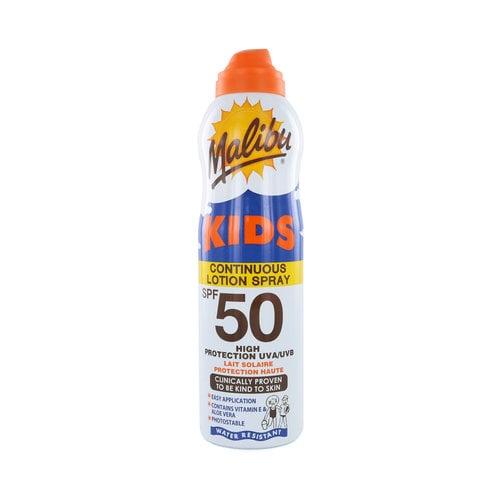 Malibu Kids Continuous Zonnebrand Spray - 175 ml (SPF 50)