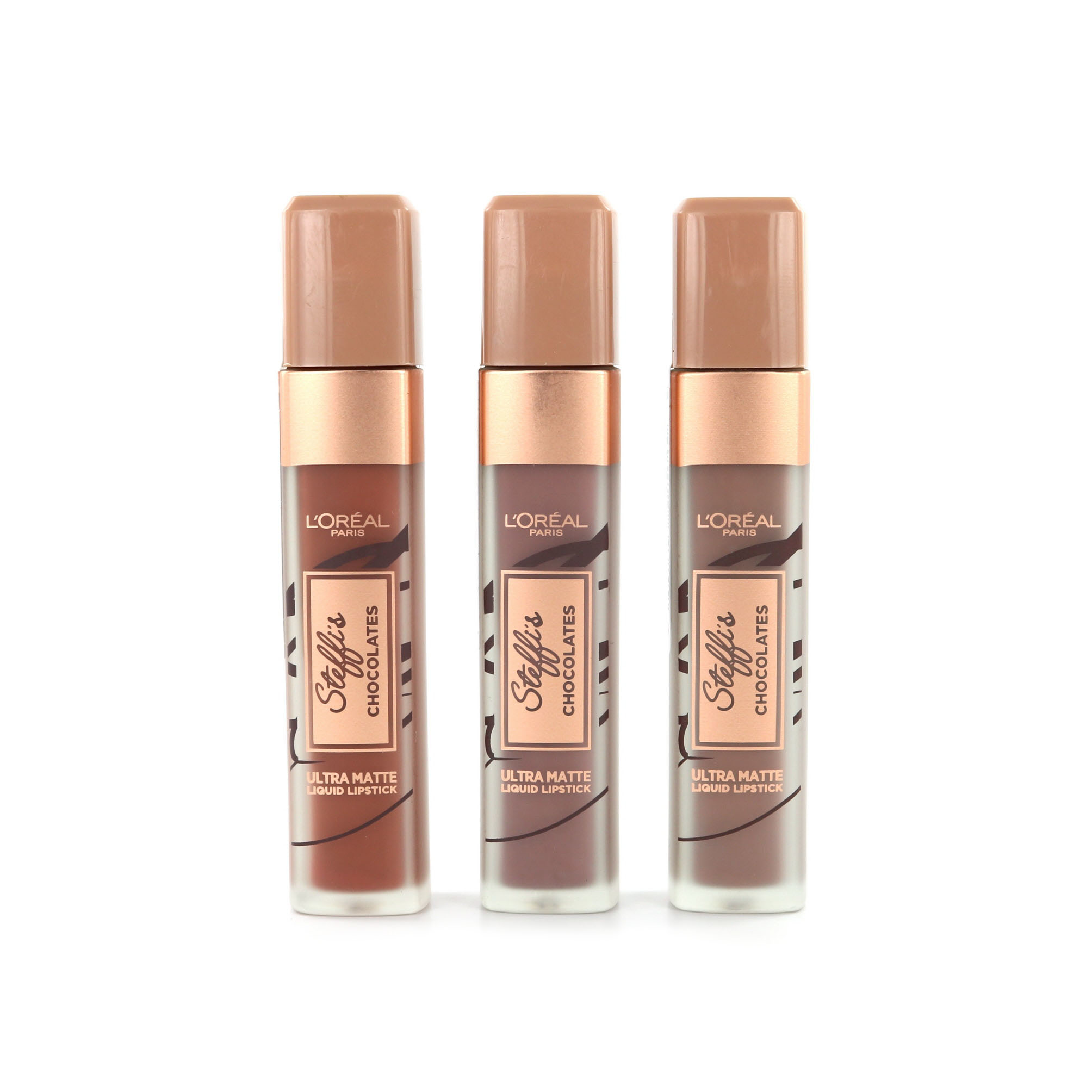 Loreal Steffis Chocolates Ultra Matte Liquid Lipstick 3 Stuks 852 854 862 loreal kopen in de aanbieding Loreal Steffis Chocolates Ultra Matte Liquid Lipstick 3 Stuks 852 854 862 loreal kopen in de aanbieding