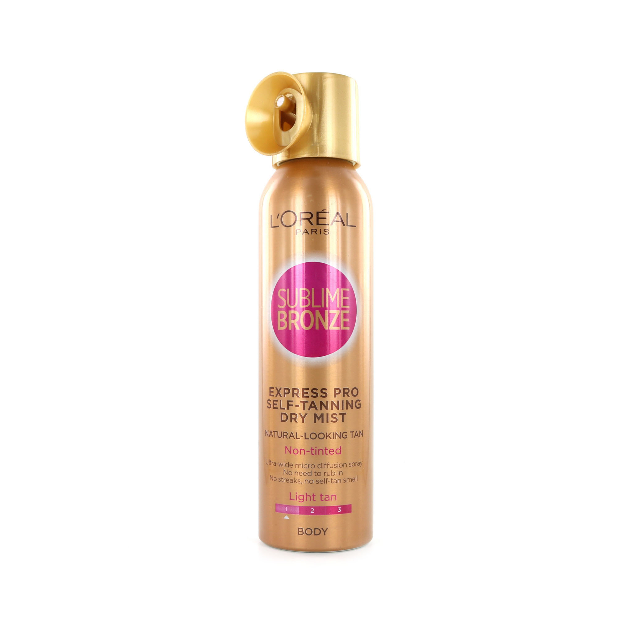 L'Oréal Sublime Bronze Express Pro SelfTanning Dry Mist Light Tan