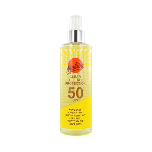 Malibu Clear All Day Zonnebrandcrème - 250 ml (SPF 50)