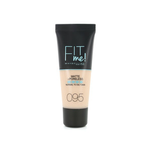 Fit Me Matte + Poreless Foundation - 095 Fair Porcelain (voor normale tot vette huid)