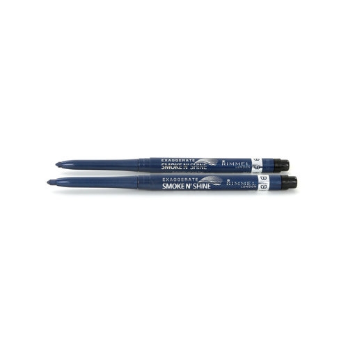 Rimmel Exaggerate Smoke N'Shine Gel Eyeliner - 004 Blue Steel (2 Stuks)