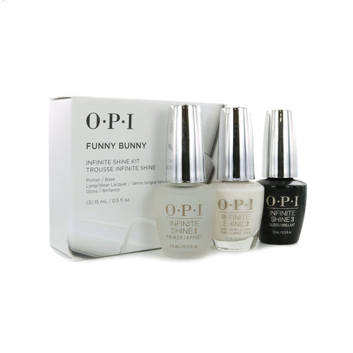 O.P.I Infinite Shine Kit - Funny Bunny (Basecoat, Topcoat & Nagellak)