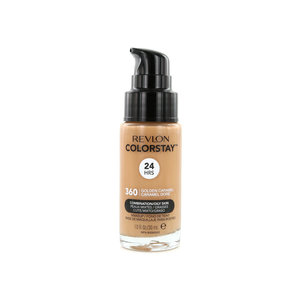 Colorstay Matte Finish Foundation - 360 Golden Caramel (voor vette en gecombineerde huid)