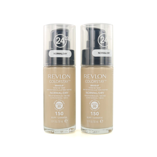 Revlon Colorstay Foundation - 150 Buff Normal/Dry Skin (2 stuks)