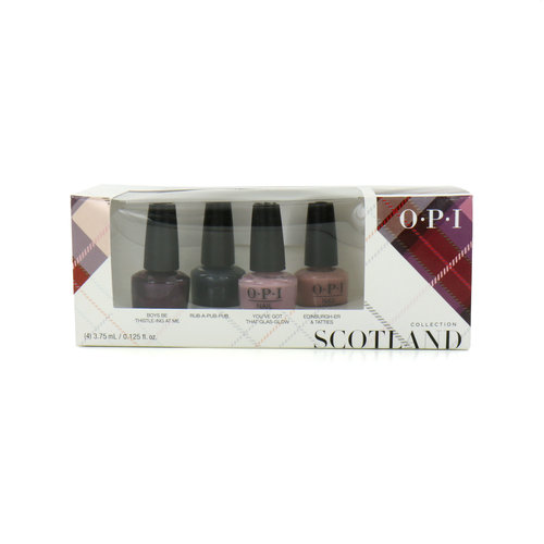 O.P.I Mini Nailpolish Scotland Cadeauset - 4 x 3.75 ml