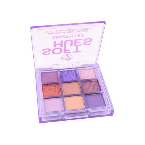 W7 Soft Hues Pressed Pigment Oogschaduw Palette - Amethyst W7 Soft Hues Pressed Pigment Oogschaduw Palette - Amethyst