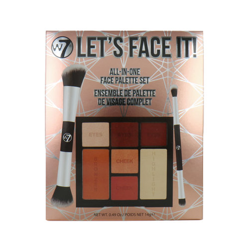 W7 Let's Face It All-In-One Face Palette Set Cadeauset