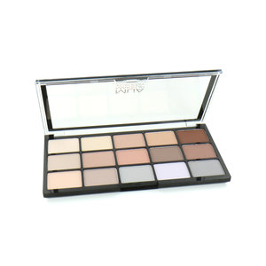 15 Shade Oogschaduw Palette - Matte Feather Light