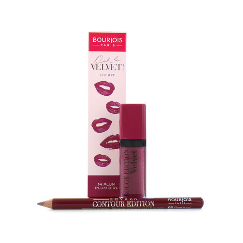 Bourjois Ooh La Velvet Lipstick & Lipliner - 14 Plum Plum Girl