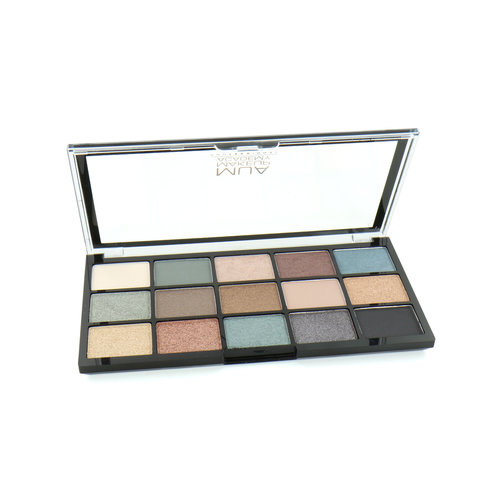 MUA 15 Shade Oogschaduw Palette - Green Goddess