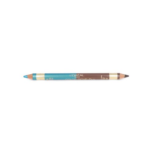 L'Oréal Color Riche Duo Eyes & Eybrow Pencil - 01 Medium - 19 Turquoise