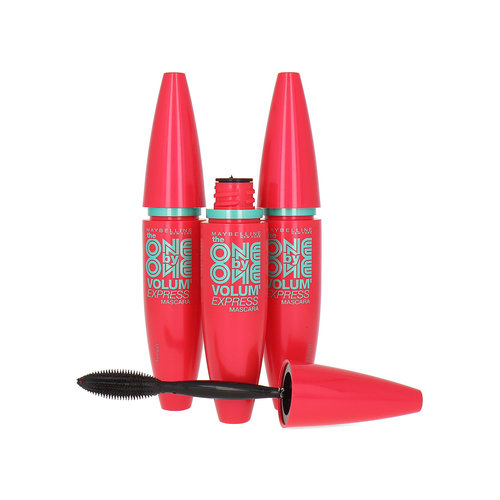 Maybelline Volum'Express The One by One Mascara - Glam Black (set van 3)