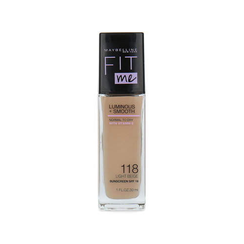 Maybelline Fit Me Luminous + Smooth Foundation - 118 Light Beige