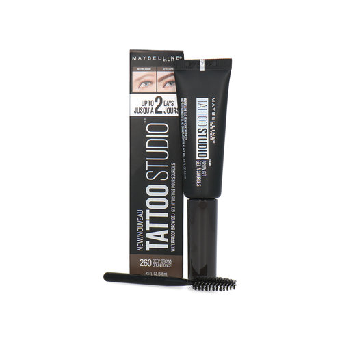 Maybelline Tattoo Studio Waterproof Wenkbrauwgel - 260 Deep Brown