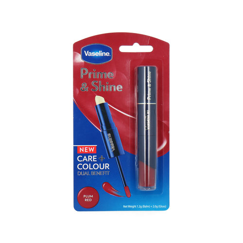 Vaseline Prime & Shine Lipbalm - Plum Red