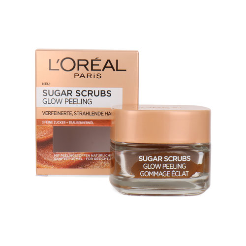 L'Oréal Sugar Scrubs Glow Peeling Grapeseed Oil - 50 ml (Duitse versie)