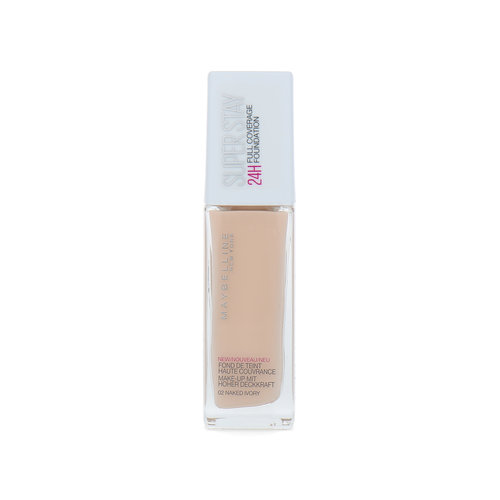 Maybelline SuperStay Full Coverage 24H Foundation - 02 Naked Ivory Maybelline SuperStay Full Coverage 24H Foundation - 02 Naked Ivory