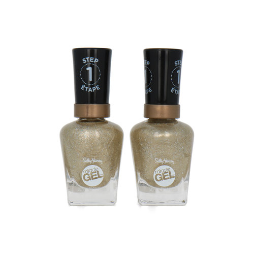 Sally Hansen Miracle Gel Nagellak - 150 Kris Krin-Gold (set van 2)