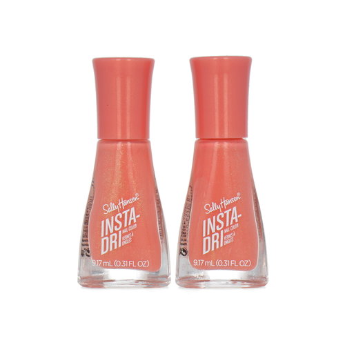 Sally Hansen Insta-Dri Nagellak - 343 Peach Buzz (set van 2)