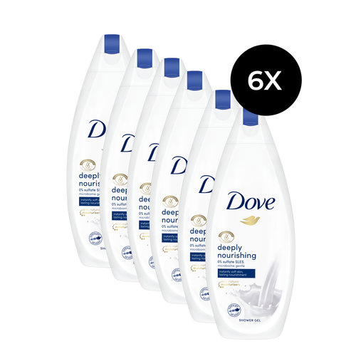 Dove Deeply Nourishing Shower Gel - 250 ml (6 stuks)