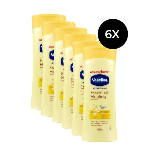 Vaseline Intensive Care Essential Healing Bodylotion - 400 ml (6 stuks)