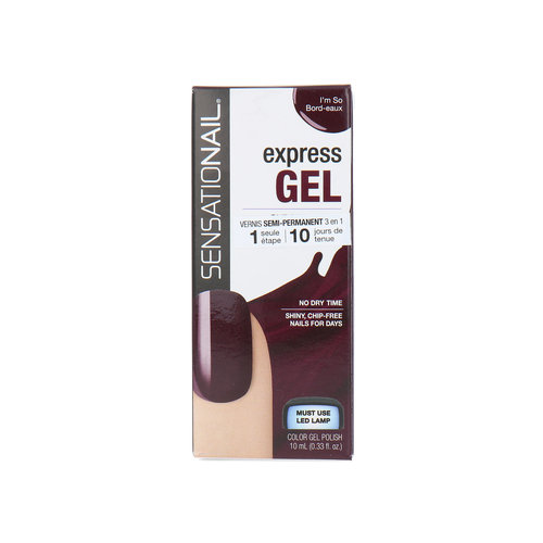 Sensationail Express Gel Nagellak - 72248 Im So Bord-eaux