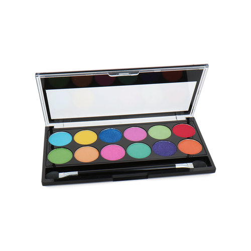 MUA 12 Shade Oogschaduw Palette - Silent Disco (doosje met krasjes)