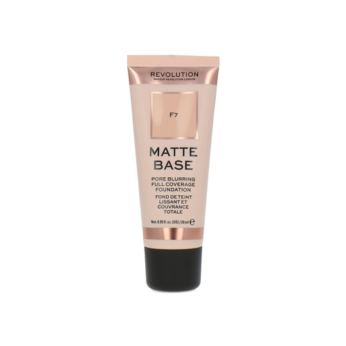 Makeup Revolution Matte Base Pore Blurring Full Coverage Foundation - F7