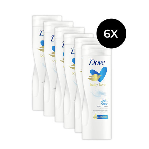 Dove Body Love Light Care Body Lotion - 400 ml (6 stuks)