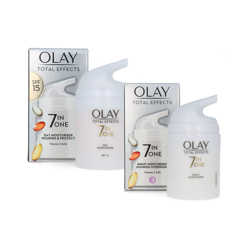 Olay Total Effects 7 In One Day + Night Moisturizer - 2 x 50 ml (2 stuks)