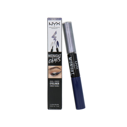 NYX Midnight Chaos Dual Ended Eyeliner - Purple/Mirror Image