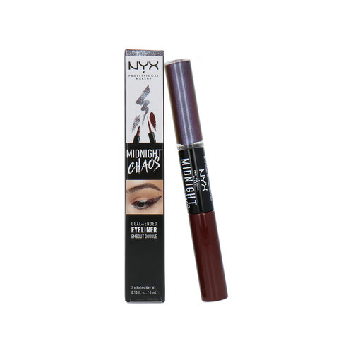 NYX Midnight Chaos Dual Ended Eyeliner - Rust/Midnight Rouge